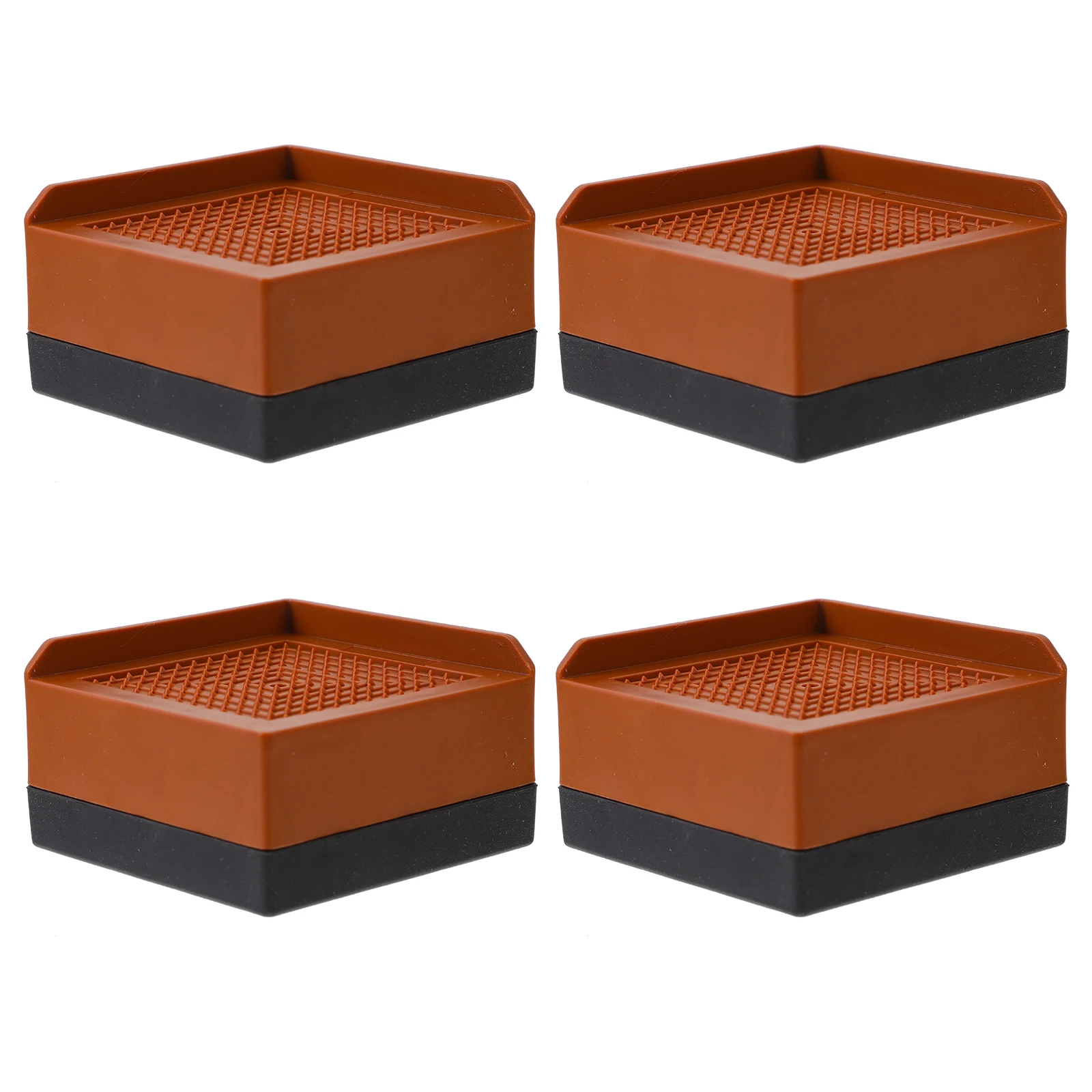 

4 Pcs Non slip Silicone Pads for Bed Risers Heavy Duty Desk Chair Risers Stool Table Leg Furniture Lift Wash Machine Riser