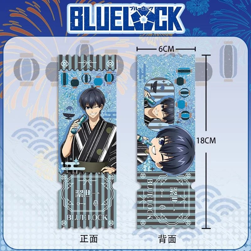 BLUE LOCK Chigiri Hyoma Nagi Seishiro Bachira Meguru Cosplay Quicksand Ticket Stub Acrylic Tabletop Ornament Decorations Cartoon