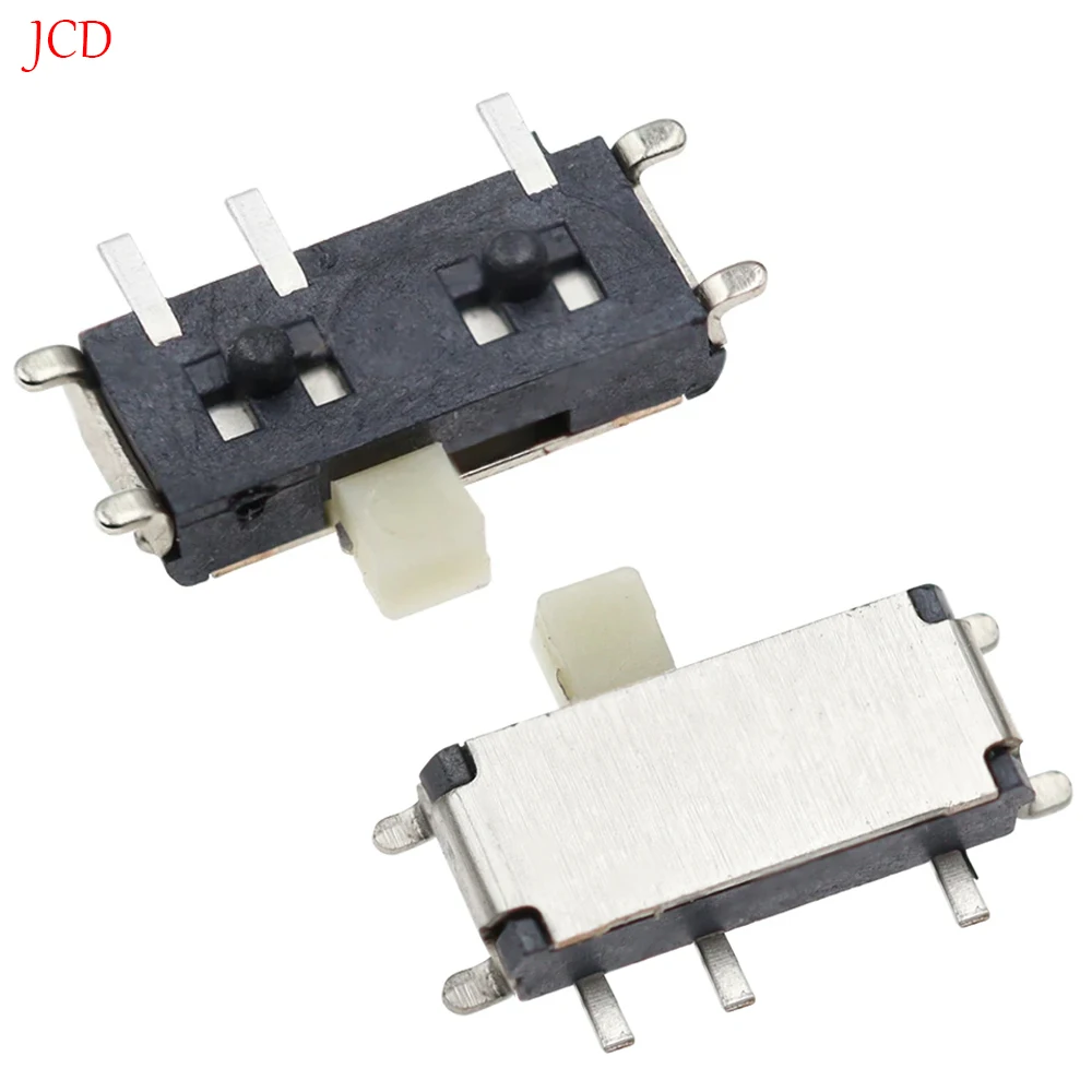 10-100PCS  7 Pin Mini Slide Switch On-OFF 2Position Micro Slide Toggle Switch 1P2T H=1.5MM Miniature Horizontal Slide Switch SMD