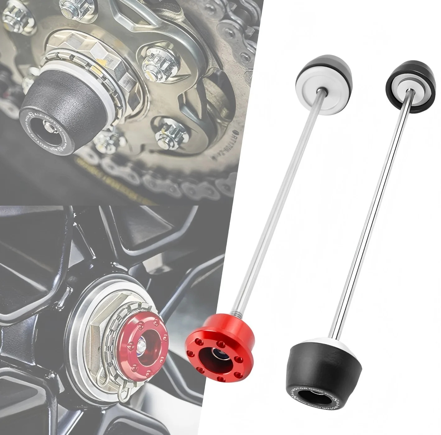 

For Ducati 848 EVO/Streetfighter 848 - Front & Rear Wheel Axle Slider, Motorcycle Crash Protector