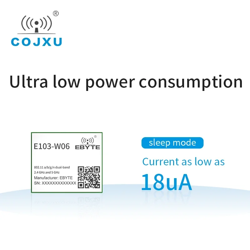 CC3235S 2.4G 5G Modul WIFI Frekuensi Ganda Kompatibel dengan CC3235MODS CC3235MODSF IEEE802.11 A/B/G/N 18 DBm Cojxu E103-W06