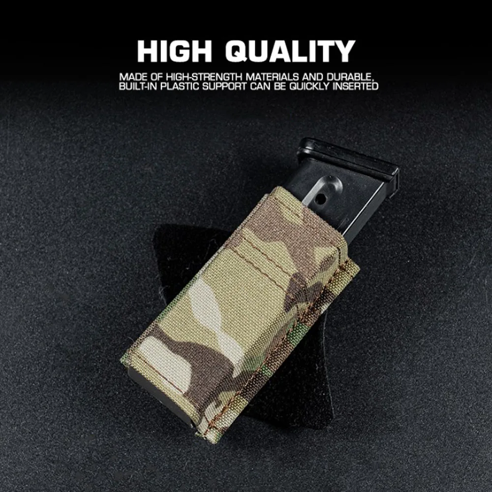 Tactical Magazine Pouch 9mm Pistol Single Mag Bag Multi-Angle Belt Adaptation Fast Militar Hunting Airsoft Mag Holder Equipment