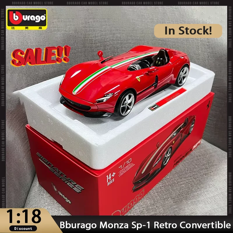 

New In Stock 1:18 Bburago Signature Series Car Alloy Miniature Diecast Series Ornaments Custom Toys Kid Gift Boy