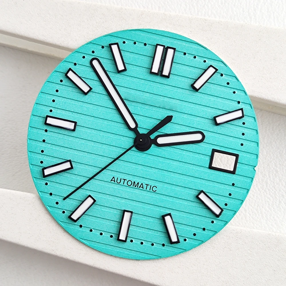 NH35 dial 29.8mm NH35  dial customized logo green light, suitable for NH35 movement watch accessories