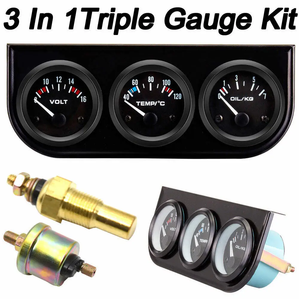 

12V Vehicle Modification Voltmeter Easy Install Replacable Autos Gauges For Autos Accessories