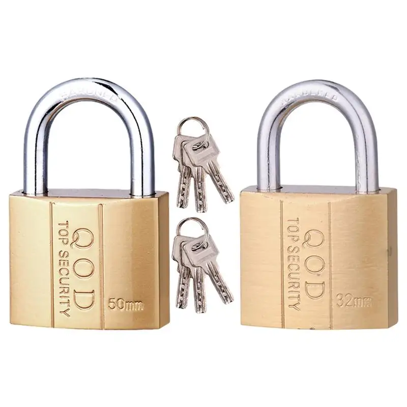 Padlock With Key Small Box Lock High Security Storage Cabinet Lock Rustproof Lock And Key Set Gym Locker Lock For Locker Fence