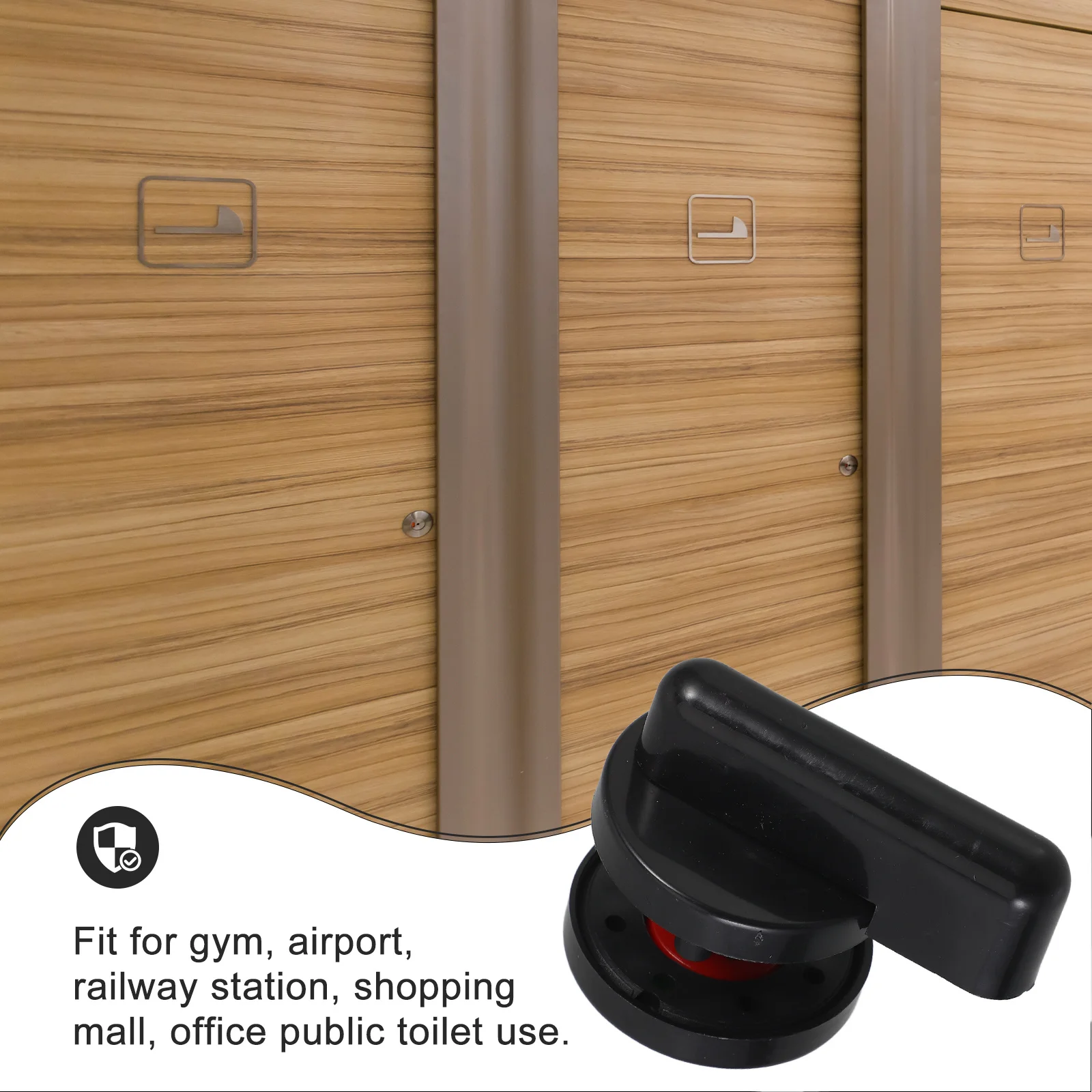 

Toilet Partition Bracket 1Set Fine Workmanship Simple Design Durable Sturdy Public Restroom Partition Fitting Easy Install