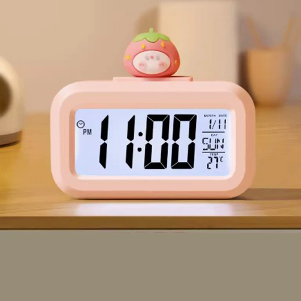 Cartoon Music Stopwatch For Studying Time Management Date Countdown Timer Digital Table Clocks Reminder Desktop Alarm Clock