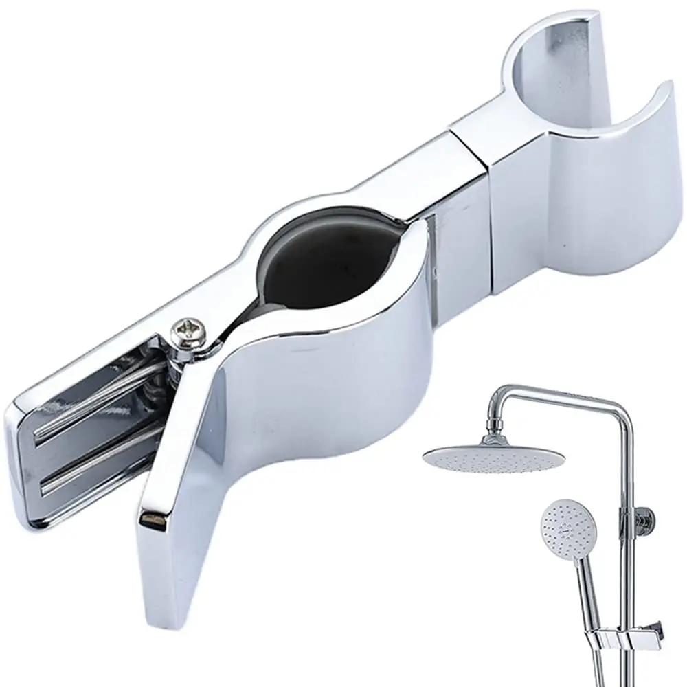 

Регулируемый держатель для ручного душа на штангу, универсальный зажим-слайдер для душевой лейки на рейку 20-25 мм, замена для ванной комнаты 45