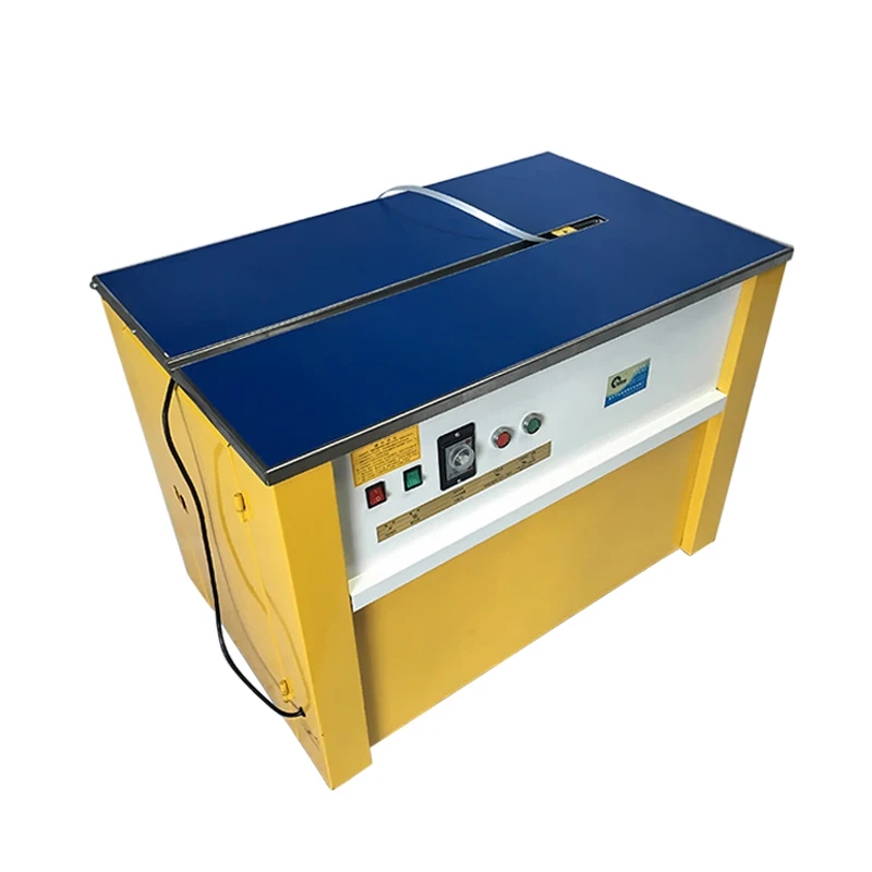 Mechanical Fork Semi Automatic Strapping Machine Garment Carton Bundler PP Belt Packer