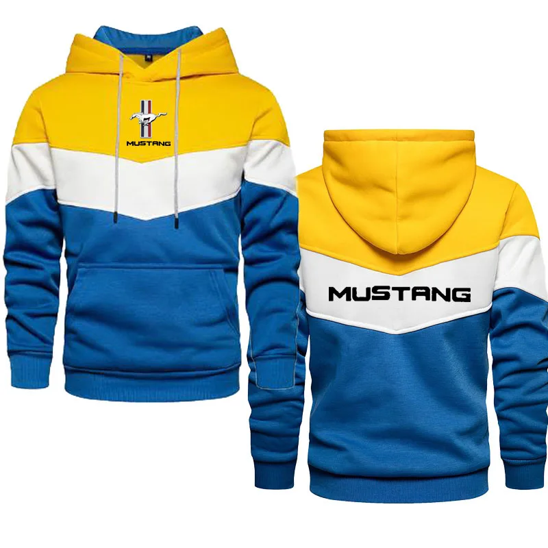 Spring Autumn brand hoodies unisex Mustang printed street men\'s loose super Dalian hoodie sweatshirt pullover top