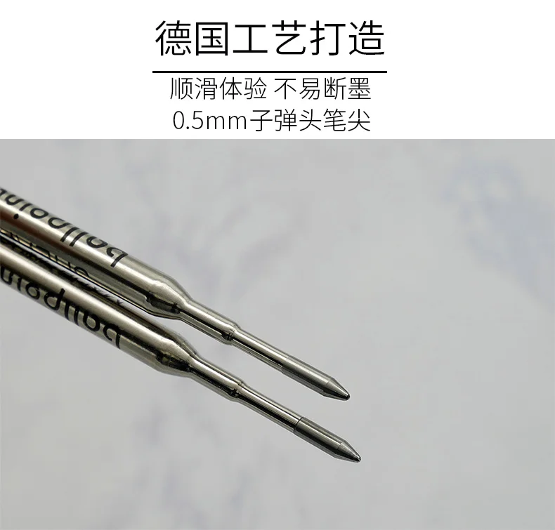 Sharp shearfer kugelschreiber kugelschreiber metall ersatz core unterschrift stift kugel kopf blau schwarz große kapazität – Detail 10