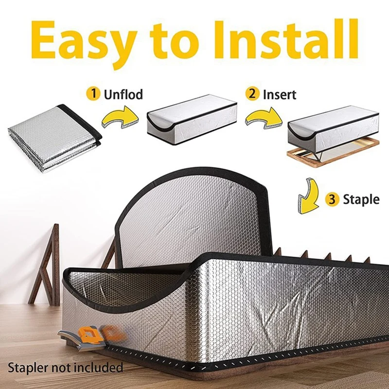 Reflective Radiant Barrier Reflects 95% Of Radiant Heat 25X54x11in For Pull Down Stairs