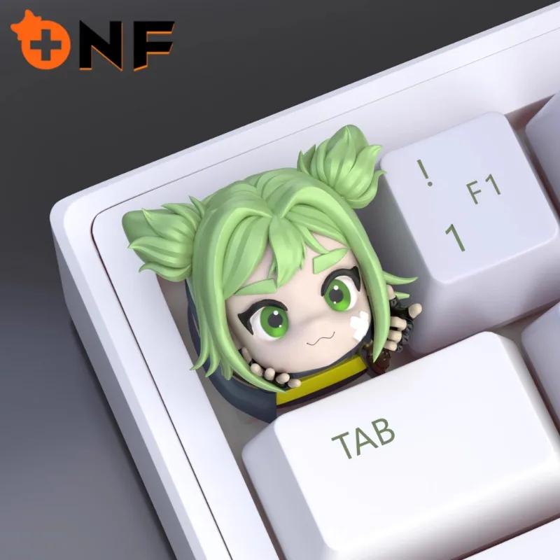 New Game Theme Keycaps Heimerdinger Zeri Ahri ‌ Viego Caitlin Personalist Personalized Machinery Keyboard 3d Creative Key Cap