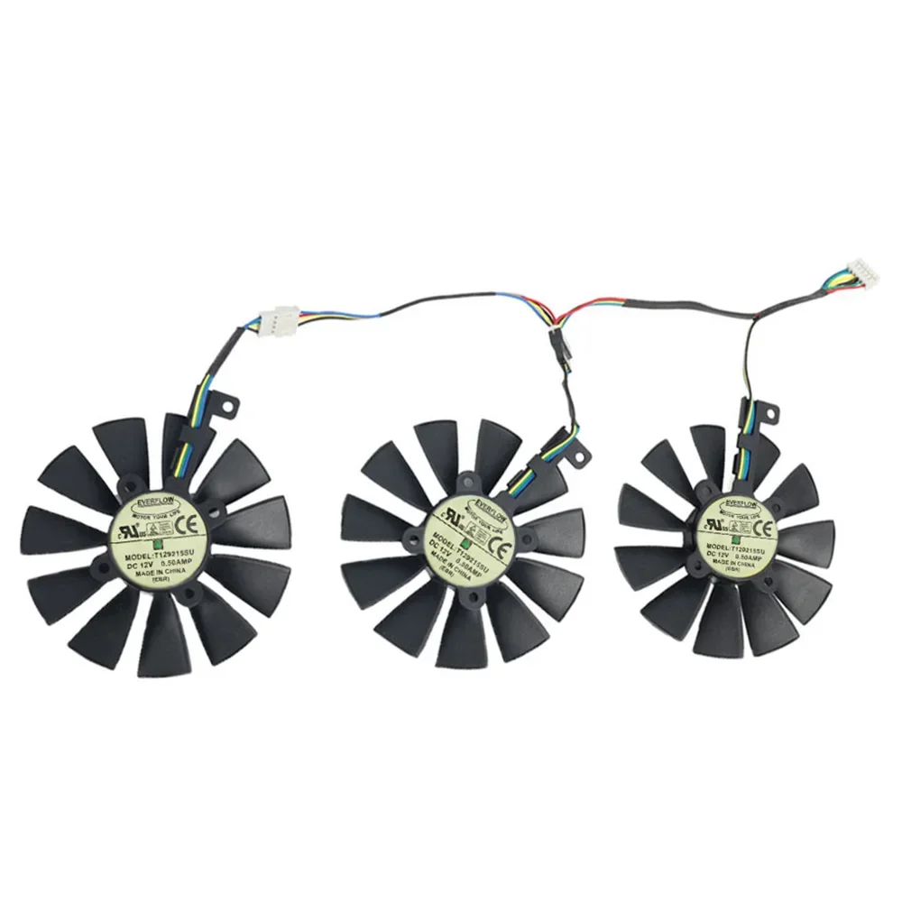 87MM T129215SU 6Pin GTX1060 Video Card Fan Replacement For ASUS Strix GTX 1060 OC 1080 1070 1080Ti RX 480 Video Card Fan Cooler