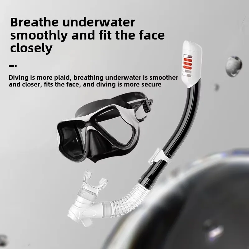 Children's all-dry snorkel set, waterproof silicone mask for diving and snorkeling, with goggles and snorkel