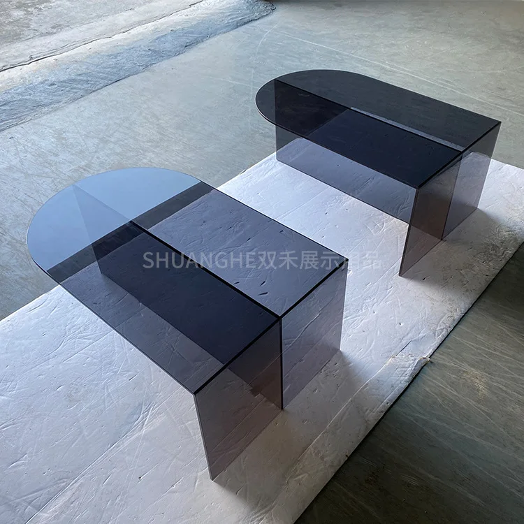 Acrylic Side Sofa Small Side Table Living Room Internet Celebrity Bay Window Coffee Table Nordic Bedroom Transparent Corner