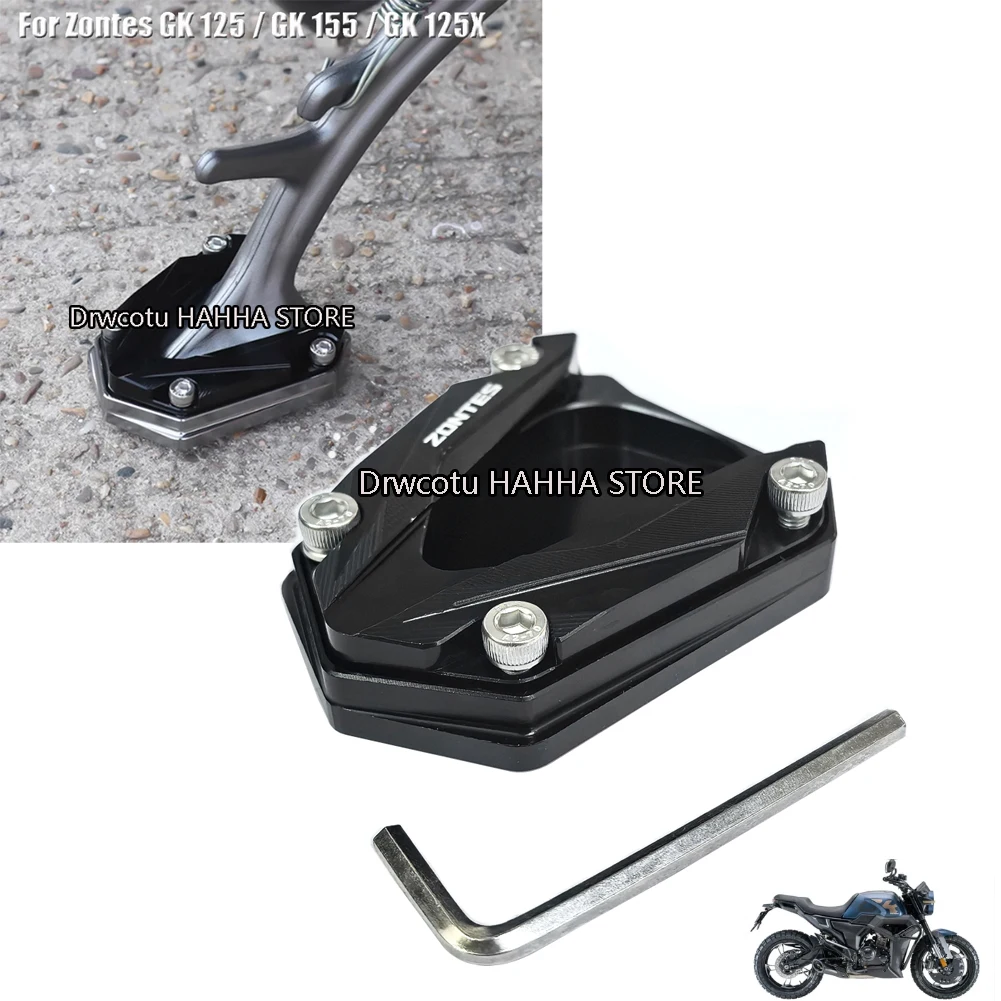 مسند دراجة نارية مع حامل جانبي للقدم ، وسادة تمديد تكبير ، لوحة دعم ، ZONTES GK ، GK ، GK 125X ، GK150