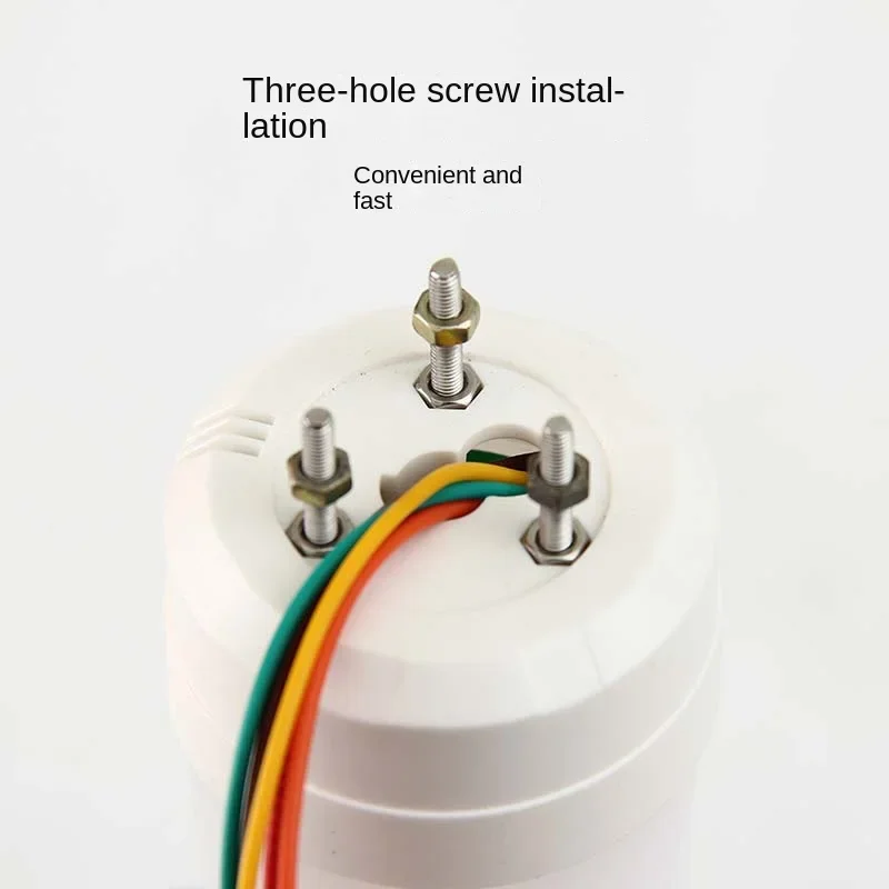 Black/white Shell LED Signal Light with Stronge Magnetic/Screw Fixed Base 3 Color Tower Light Buzzer Alarm Signal Indicator Lamp