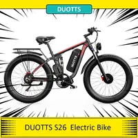 DUOTTS S26 Electric Bike 750W*2 Motor 50km/h Max Speed 26*4.0\