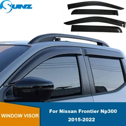 Window Visor For Nissan Navara Frontier NP300 D23 2015 2016 2017 2018 2019 2020 2021 2022 Side Window Deflector Sun Rain Guard