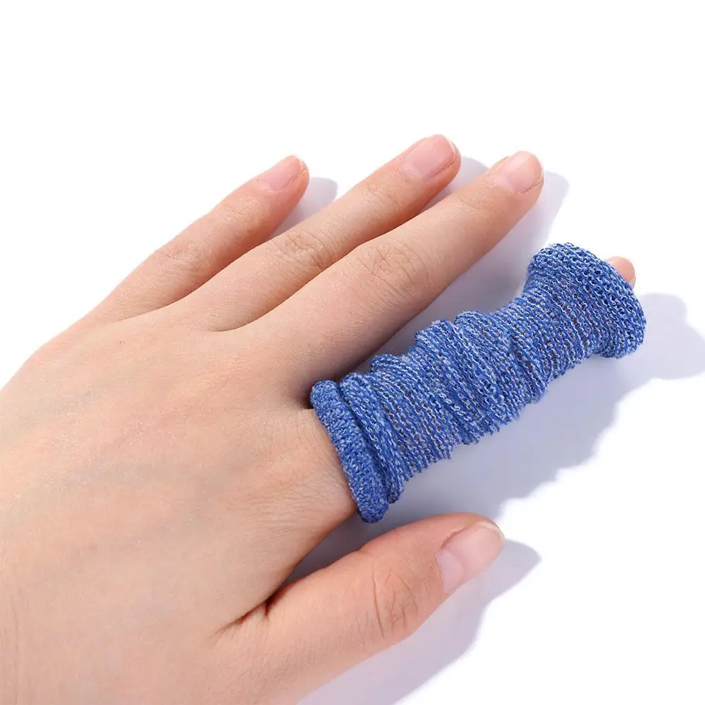 

Adult Sports Safety Nursing Bandage Blue White Finger Protector Finger Cots Finger Bandage Finger Tubular Bandage Finger Cover