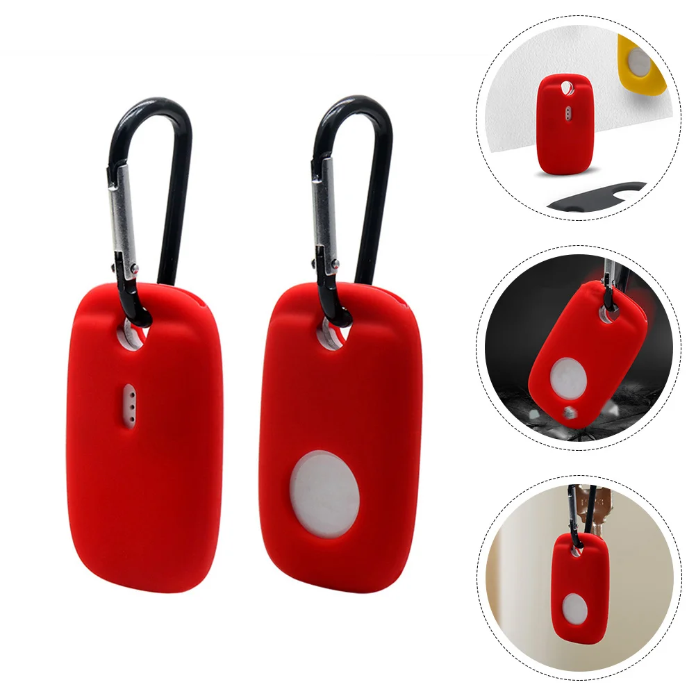 2 Pcs Tracker Case Protective Cover for Tracer Silicone Sleeve Shockproof Suppliees with Hook Intelligent