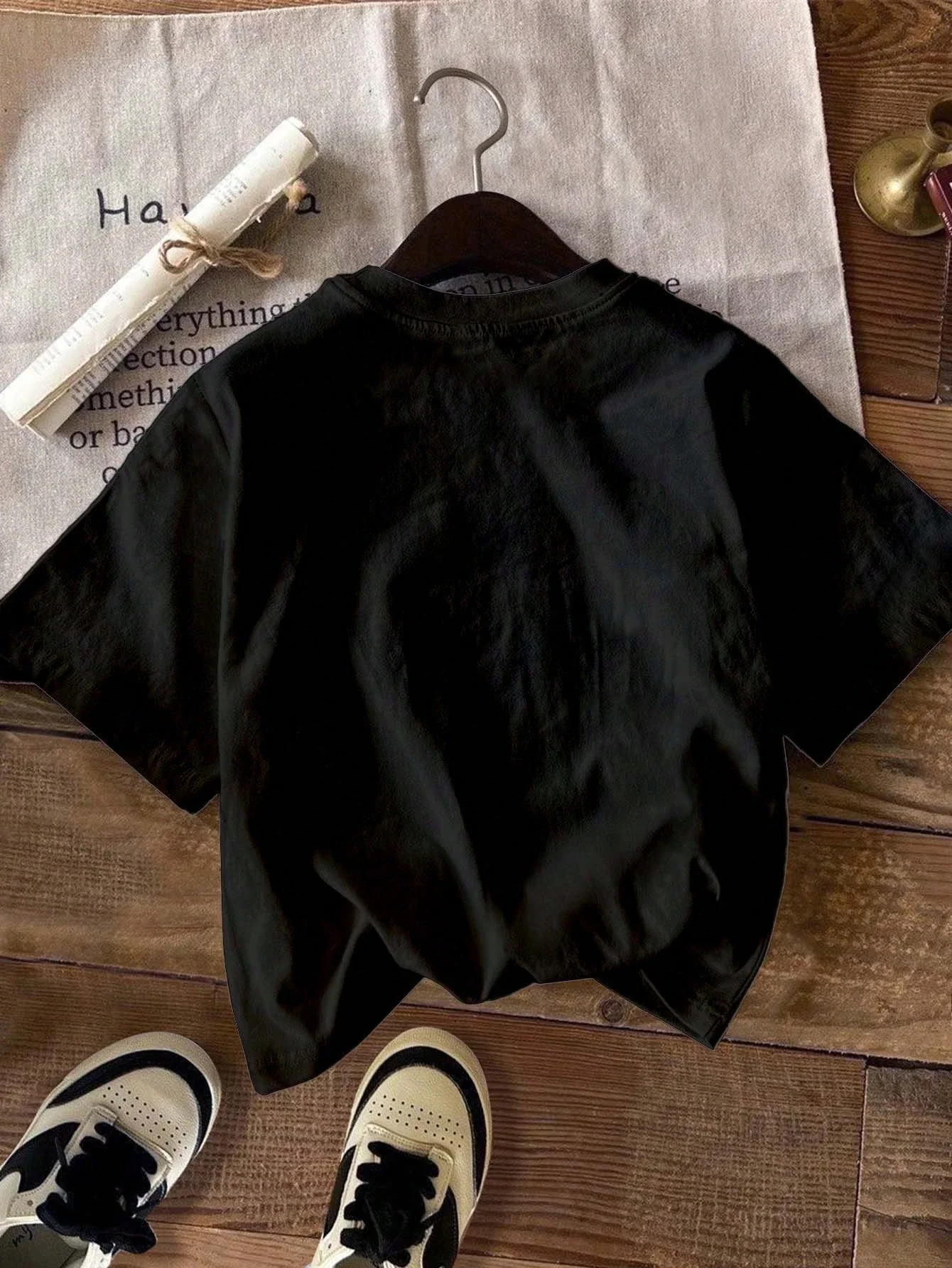 عادية بسيطة الكرتون الحياة البحرية تي شيرت مطبوع عادية تنوعا قصيرة الأكمام المرأة الجولة الرقبة تي شيرت Y2k ملابس النساء #6