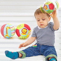 Soft Cloth Rattle Ball Toy Baby Toy 0 12 Months Stuffed Baby Play Ball Cartoon Animal BB Stick Hand Bell Educational Sensory Toy
