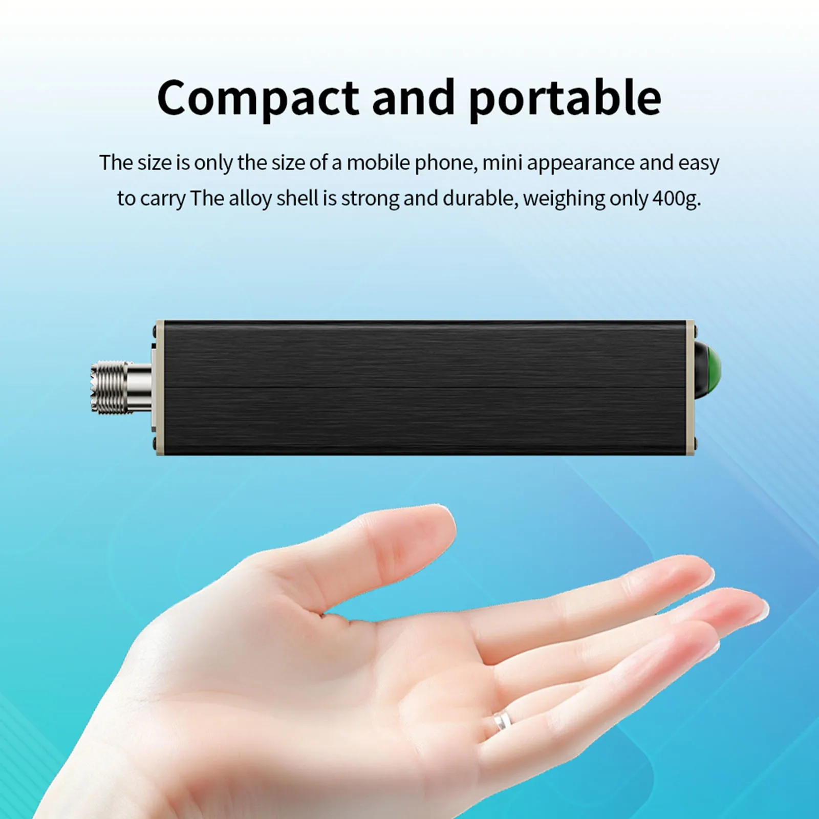 ATU-100 Pro+ Automatic Antenna Tuner 1.8-55MHz Portable HF Antenna Tuner 0.96 Inch Display Tuning Unit USB Charging Interface