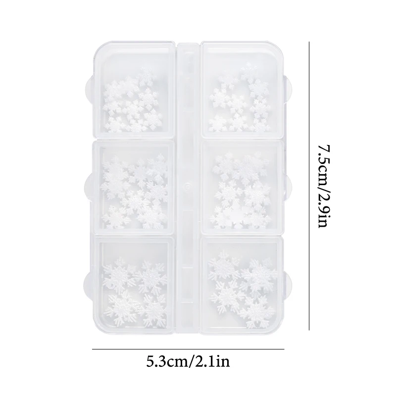 6 grades/caixa natal vermelho/verde grânulo floco de neve prego strass tamanho misto contas coloridas nali encantos natal manicure jóias