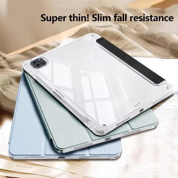 

Clear Acrylic Case For iPad Pro 11 2024 5th Pro 13 Air 11 6 13 5 4 3Pro 2 1 9.7 10th 10.9 10.2 Mini 6 Pro 12.9 With Pen Slot