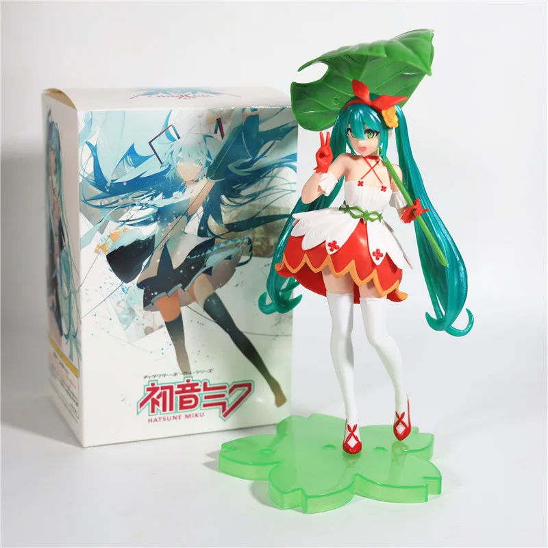 Green Leaves Hatsune Miku Thumbelina Garage Kit Model Fairyland Animation Girl Children Couples Holiday Birthday Gift Decoration