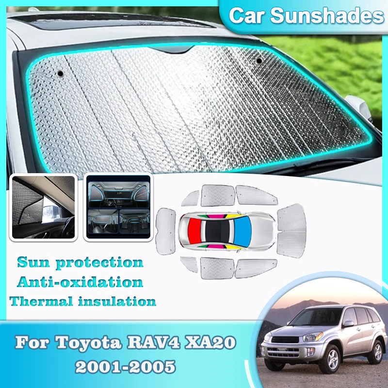

Car Sun Visors For Toyota RAV4 XA20 Accessories 2003 2001-2005 Window Sun Shade Windshield Sunshades Privacy Protection Tools