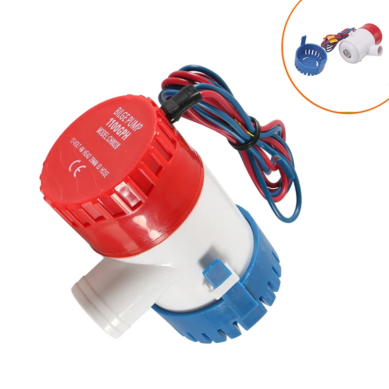 Automatic Submersible Boat Bilge Water Pump 12V 1100gph Submersible Marine Auto Boat Bilge Pump Electric Boat Plumbing