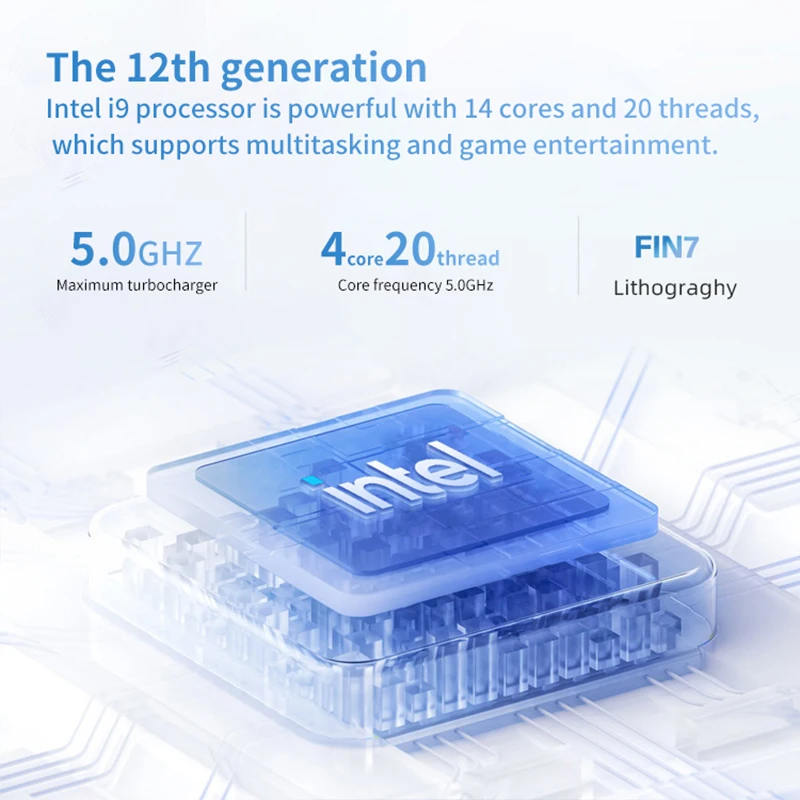 Thunderbolt 4 dual port new 12th generation I 5/I 7/i9 -12900 H mini host Computer High Performance Office Game Computer Mini PC