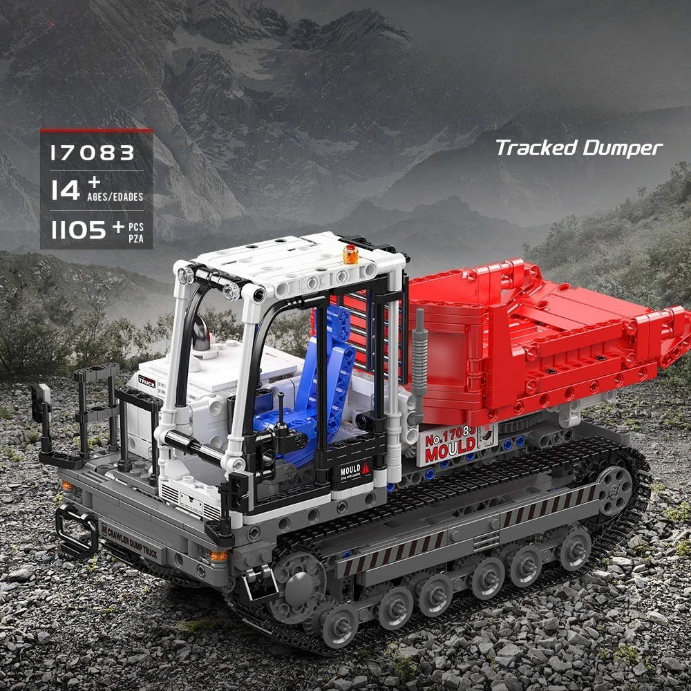 

Yuxing Construction Vehicle 17083 Crawler Dump Truck Electric Toy Building Block Remote Control Boy Gift Puzzle Assembly