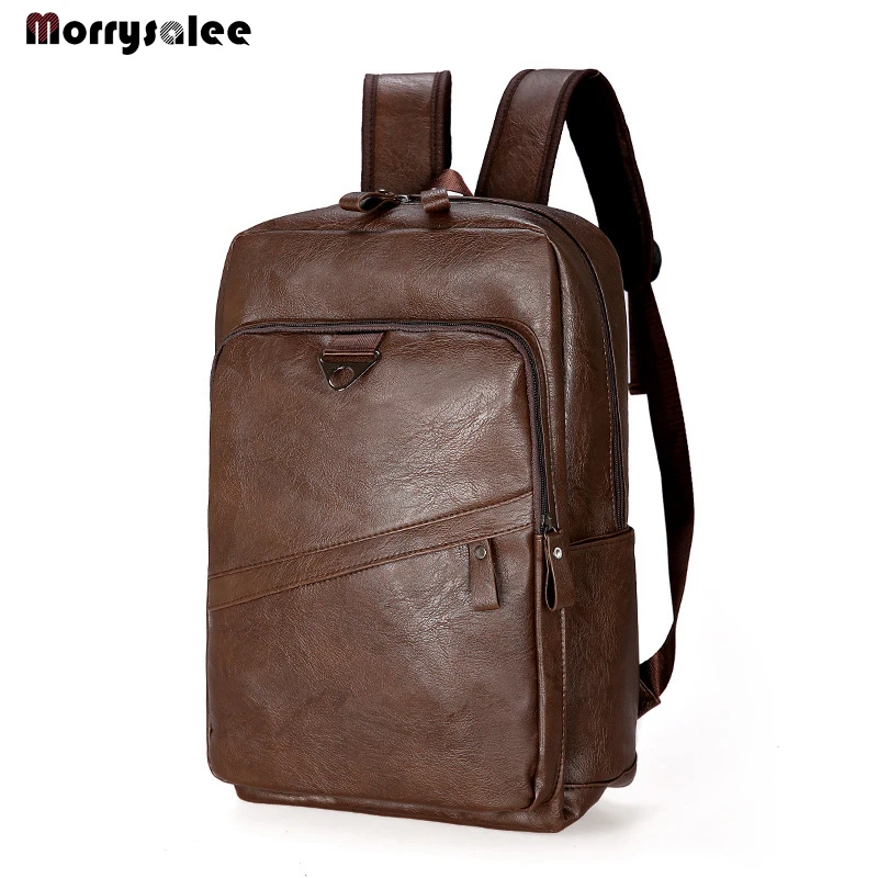 Explosion Models Customized Soft Leather Man Bag Schoolbag Shoulder Bag Large Capacity Outdoor SportsTravel Bag PU Leather Men