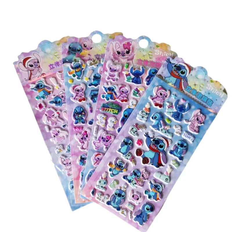 

4 шт./лот Kawaii Disney Stitch 3D наклейки креативный скрапбукинг DIY дневник декоративная наклейка альбом наклейка этикетка
