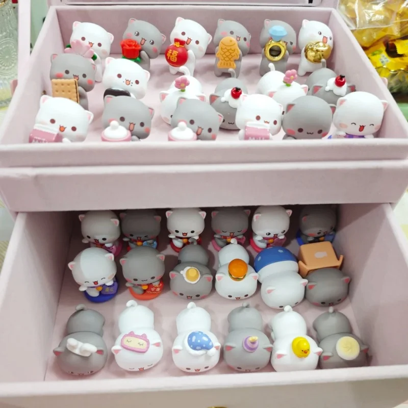 

Оригинальная коллекционная мини-фигурка Peach Cat & Goma's Sweet Mini Universe в закрытой упаковке, трендовый милый декор для стола, подарок