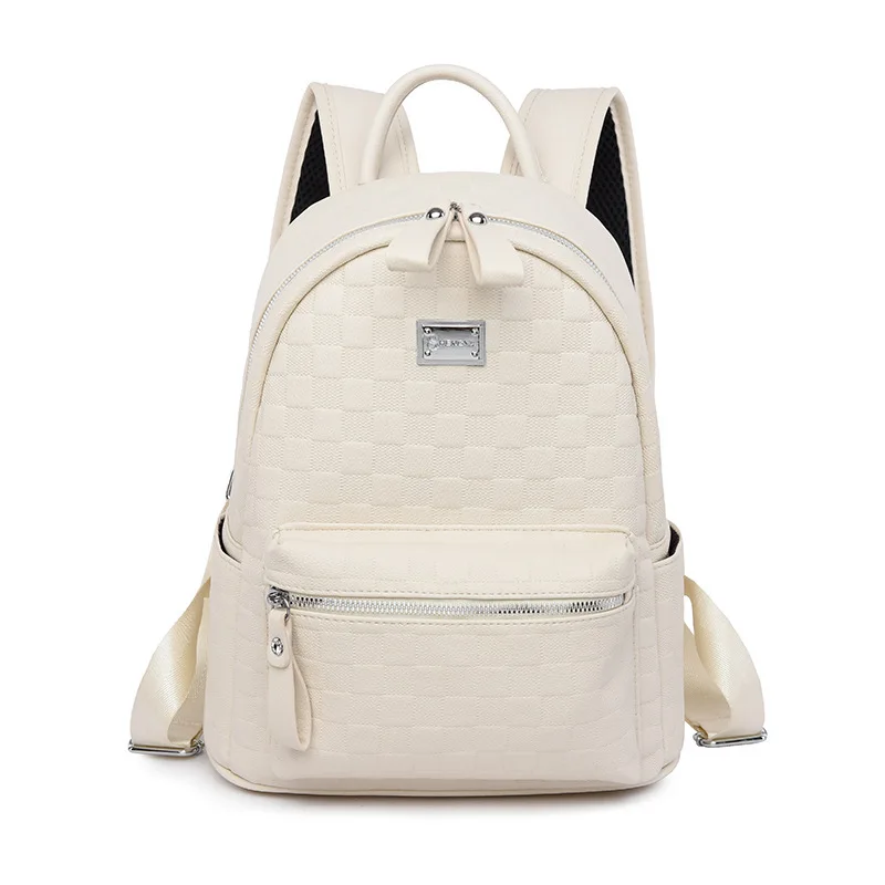 

​2025 Women's Fashion Soft PU Leather Backpack Spacious Lightweight Travel Rucksack, Minimalist Casual Daypack for Daily Commute