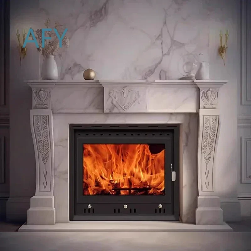 Fireplace Coal Charcoal for Villa Living Room Home Indoor Log Heater Burning Wood Real Fire Heating Supply Safe Flame Space