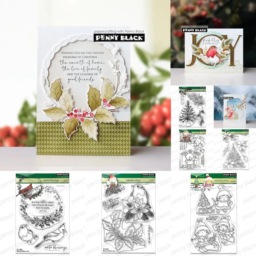 

Poppies Tiny Tinsel Stamp 2025 New Dies Scrapbook Diary Decoration Stencil Embossing Template DIY Greeting Card Handmade