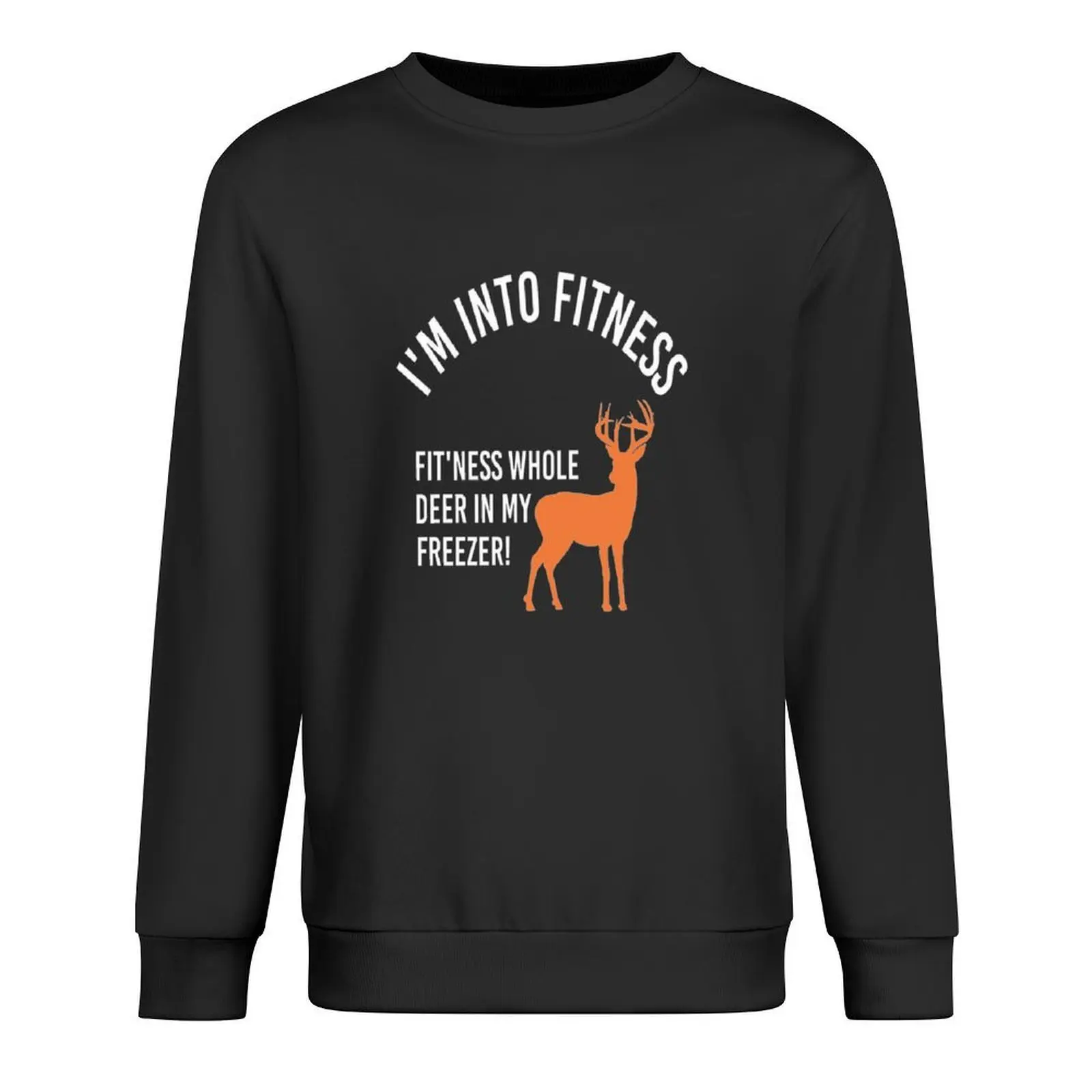 

I'm Into Fitness Fit'Ness Deer In My Freezer Deer Pullover anime clothes mens clothing clothes for men men's coat sweatshirt