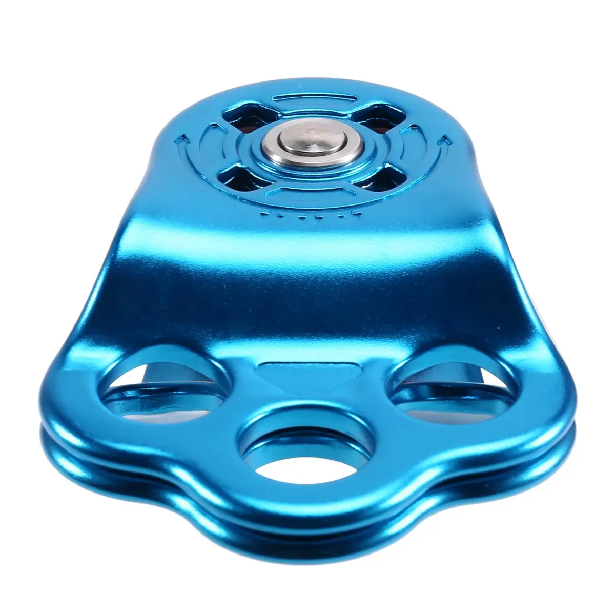 didyou Climbing Pulley, 30KN Three Holes Ball Bearing Single Pulley, Rock Climbing Pulley for 14mm Rope Hauling Rock Climbing view 6