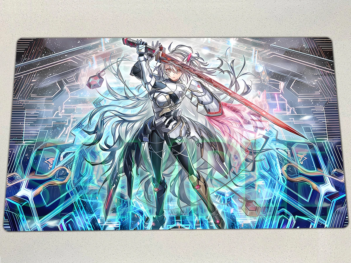 

YuGiOh Playmat Sky Striker Ace = Zero TCG CCG Mat Combined Maneuver - Engage Zero Pad Trading Card Game Duel Mat Rubber Mousepad