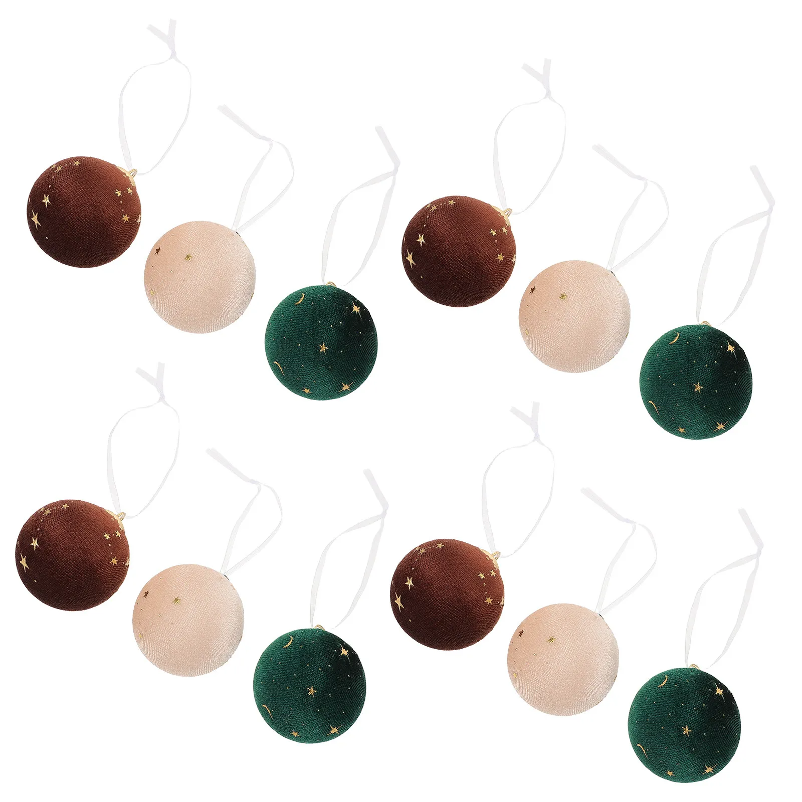 

Набор из 12 ярких флокированных елочных шаров 8 см с вышивкой, праздничные подвесные украшения, новогодние елочные игрушки