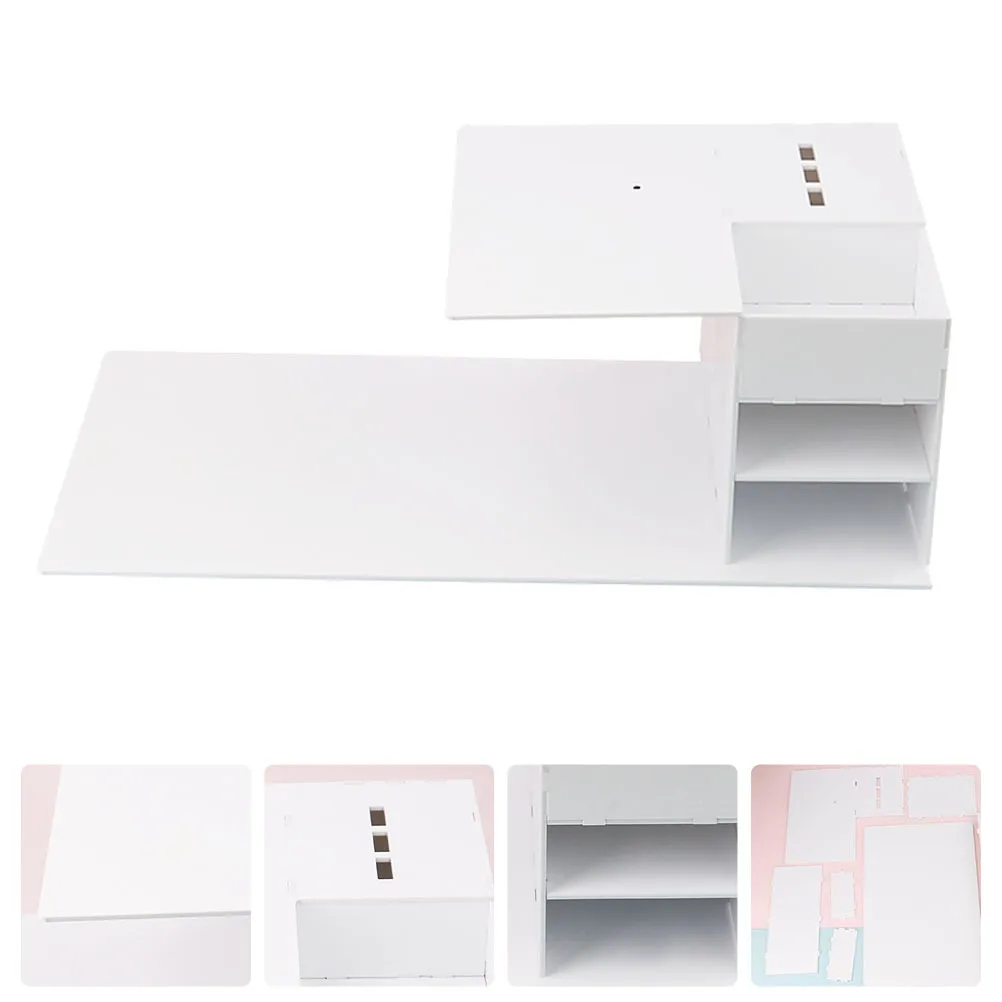 Grafting Eyelash Console Acrylic Display Stand Organizer Shelf for Lash Extensions Tools Detachable Storage Pillow Rack Case