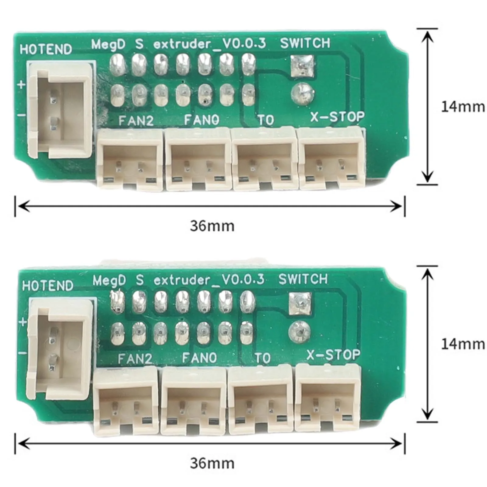 Extruder Repair As The Picture Extruder PCB Auto-leveling Board Four for ph2.0 2P Connectors Auto-leveling Sensor Interface
