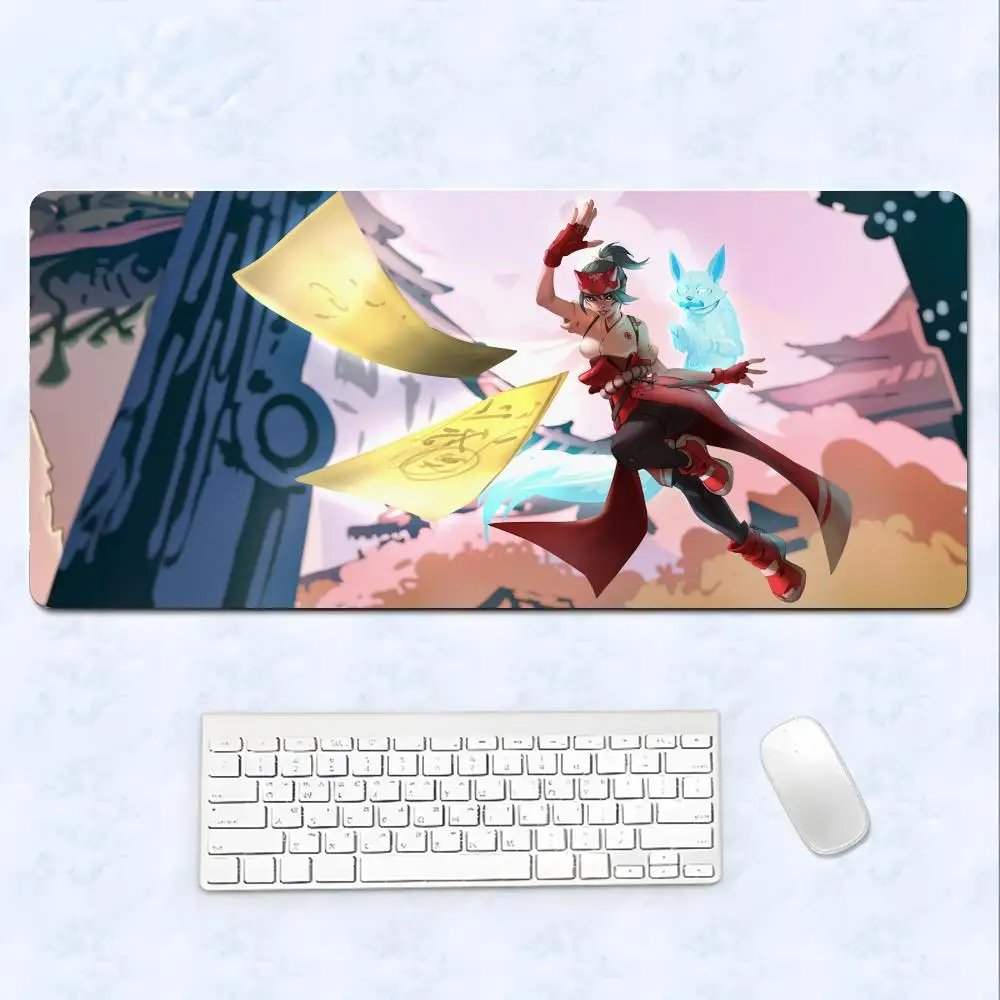 Mauga Mei Mercy Mouse Pad Cartoon Lockedge Large Gaming Pad Computer Gamer Keyboard Mat Desk Mousepad for PC Desk Pad